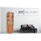 Wood magazine rack is ideal in gyms 