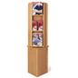 Light oak wood magazine rack