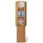 Wood magazine rack with durable construction 