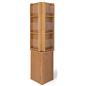 Wood magazine rack with clear acrylic front panels 