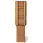 Wood magazine rack with pocket dividers 