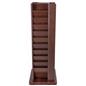 Oak magazine rack front full view