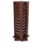 Red mahogany oak magazine rack
