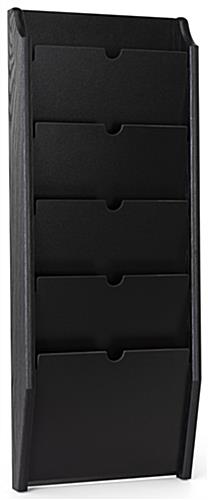 5 pocket medical chart holder with waterfall display 