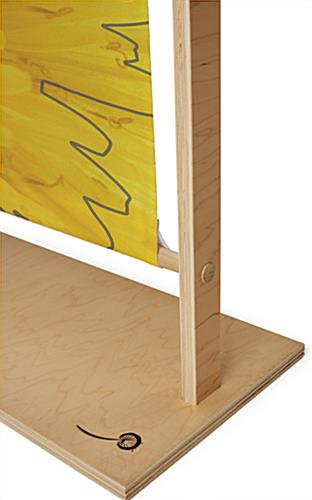 Eco friendly banner stand with floor standing placement style 