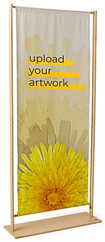 Eco friendly banner stand with custom artwork options 