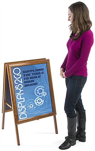 22" x 28" Wooden Sidewalk Sign, 23.75" Wide
