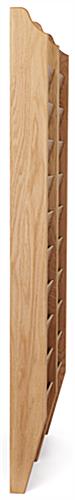 Wall mounted multi magazine rack with a slim profile 