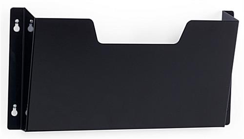 Wall File Hanging Rack has a Black Finish
