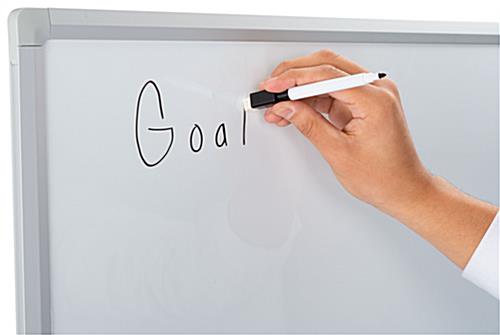 Dry erase wall mounted white board