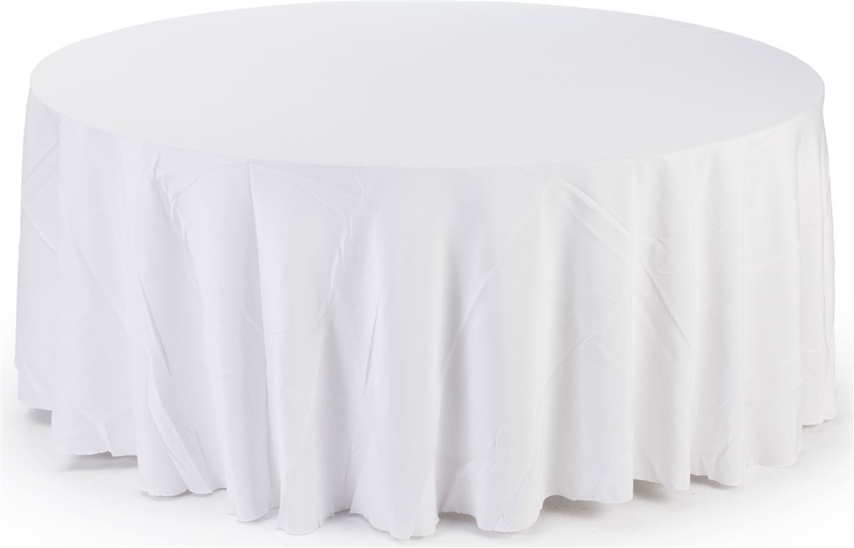 Circular Table Cloth 10 Ft Diameter White Cover