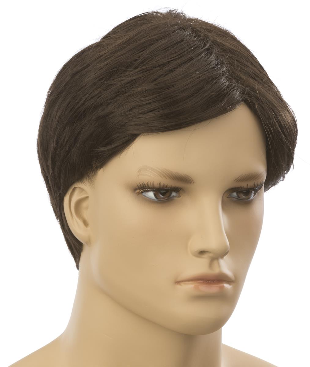 Male Mannequin Wig Short Style in Dark Brown