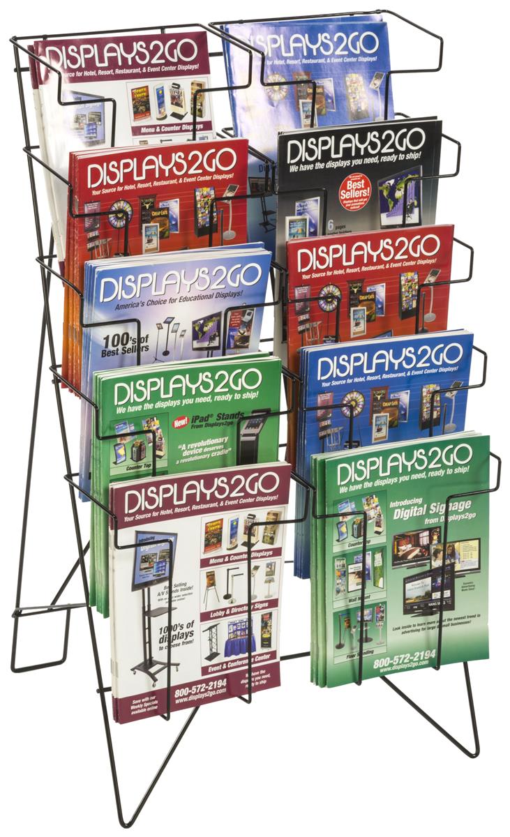Metal Wire Magazine Holder Fits 8.5” x 11” Literature