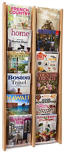 12 pocket magazine holder for wall mounted applications