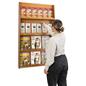 4-tier wood magazine shelving is easy to install 