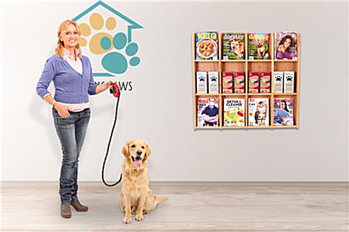 Wall magazine adjustable hanging display will add a modern touch to your store
