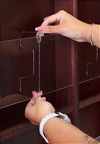 12 pocket magazine wall with easy to install dividers 