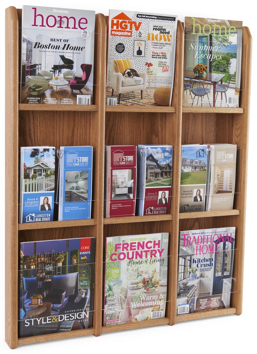 Wall mount magazine holder rack holds 5 magazines 
