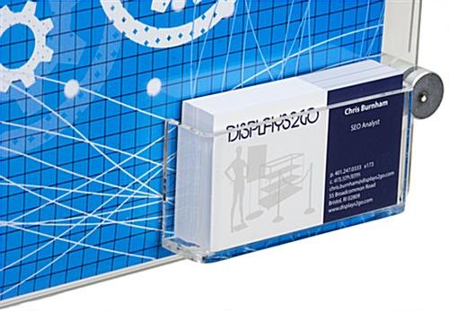 17” x 11” Sign Holder with Calling Card Pocket Includes Hardware