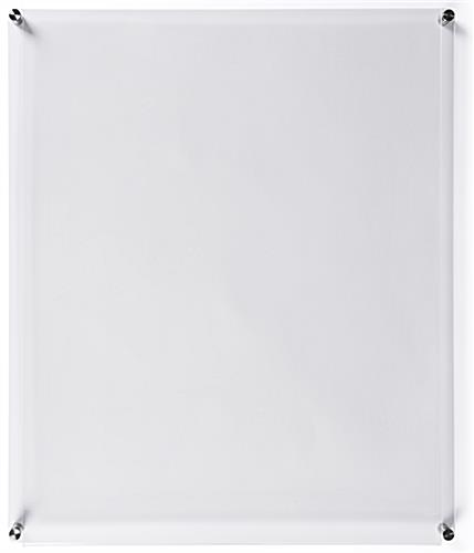 Lightweight 22X28 clear acrylic wall sign holder weighs 5 pounds 