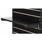 22.25" Black Slatwall Shelf with Chrome Knife Brackets
