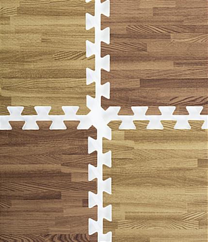 Dark Oak & Light Oak Wood Grain Floor Mats, Non- Toxic & Odor Free