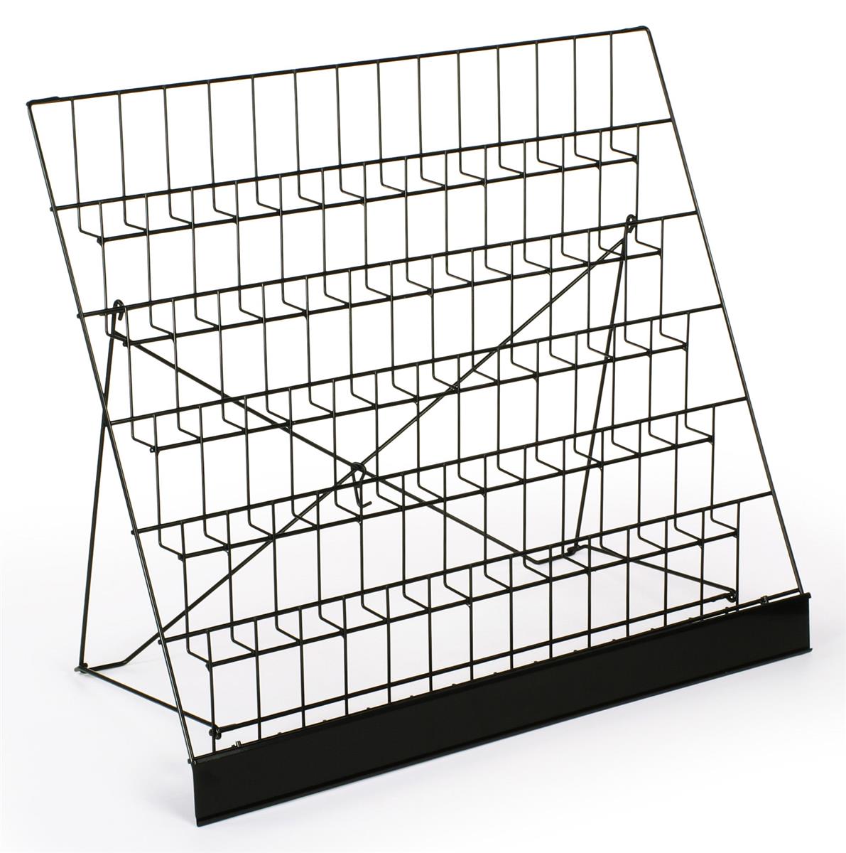 Details about   6-Tiered Wire Display Rack Tabletops Literature Holder 2.5" Open Shelves 