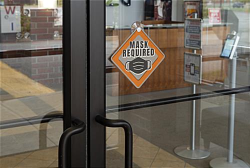 Custom suction cup window signage with double sided printing