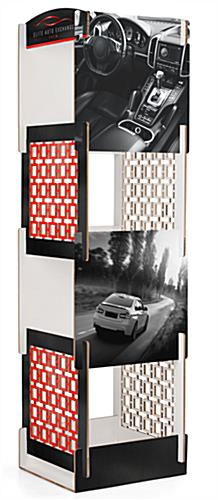Custom interlocking panel display tower  with xanita card board