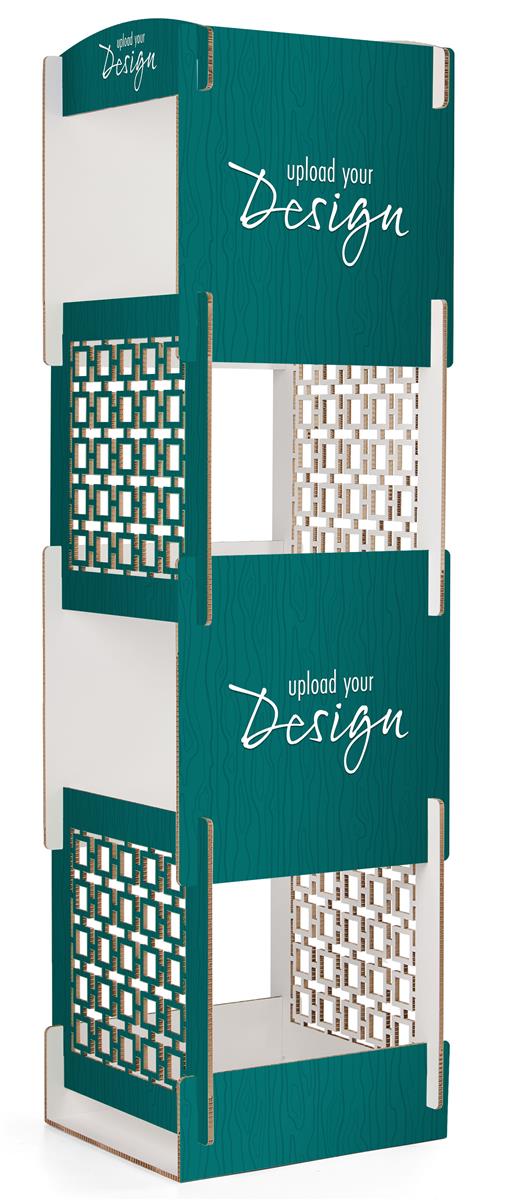 Custom Interlocking Panel Display Tower  with 8 Eco Panels