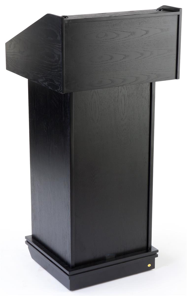 Portable Wood Lectern Adjustable Floor Tabletop