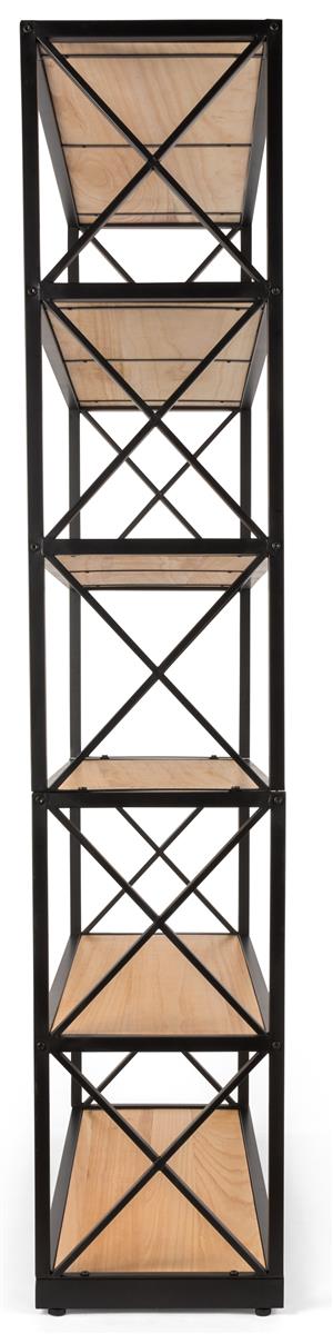 Rustic Ironworker Industrial Shelves | Natural Finish | Displays2Go