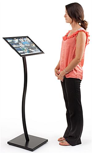 11" x 17" Freestanding Sign Holders - Black Matte Finish & Aluminum Construction
