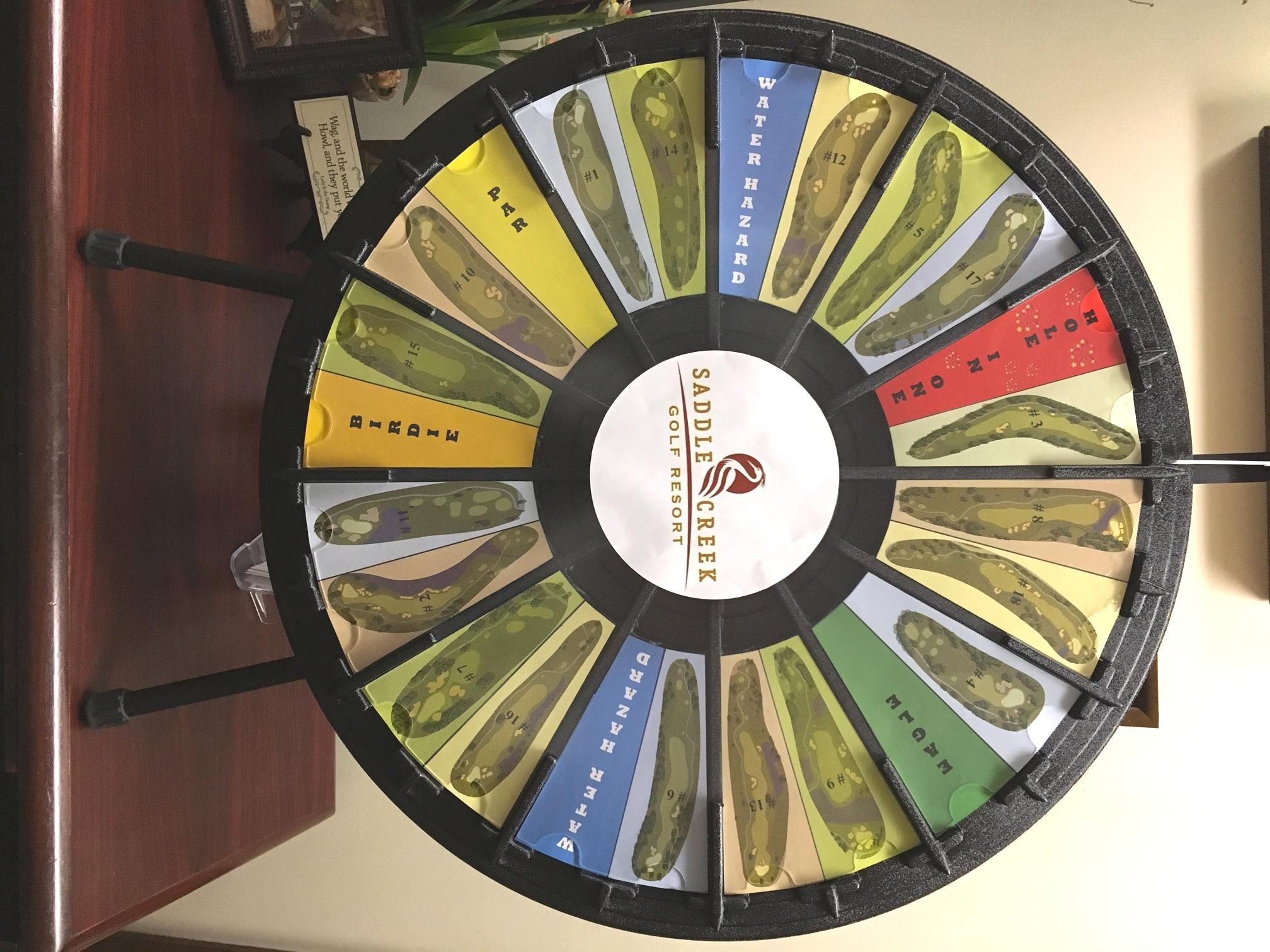 20 slot spinning game wheel