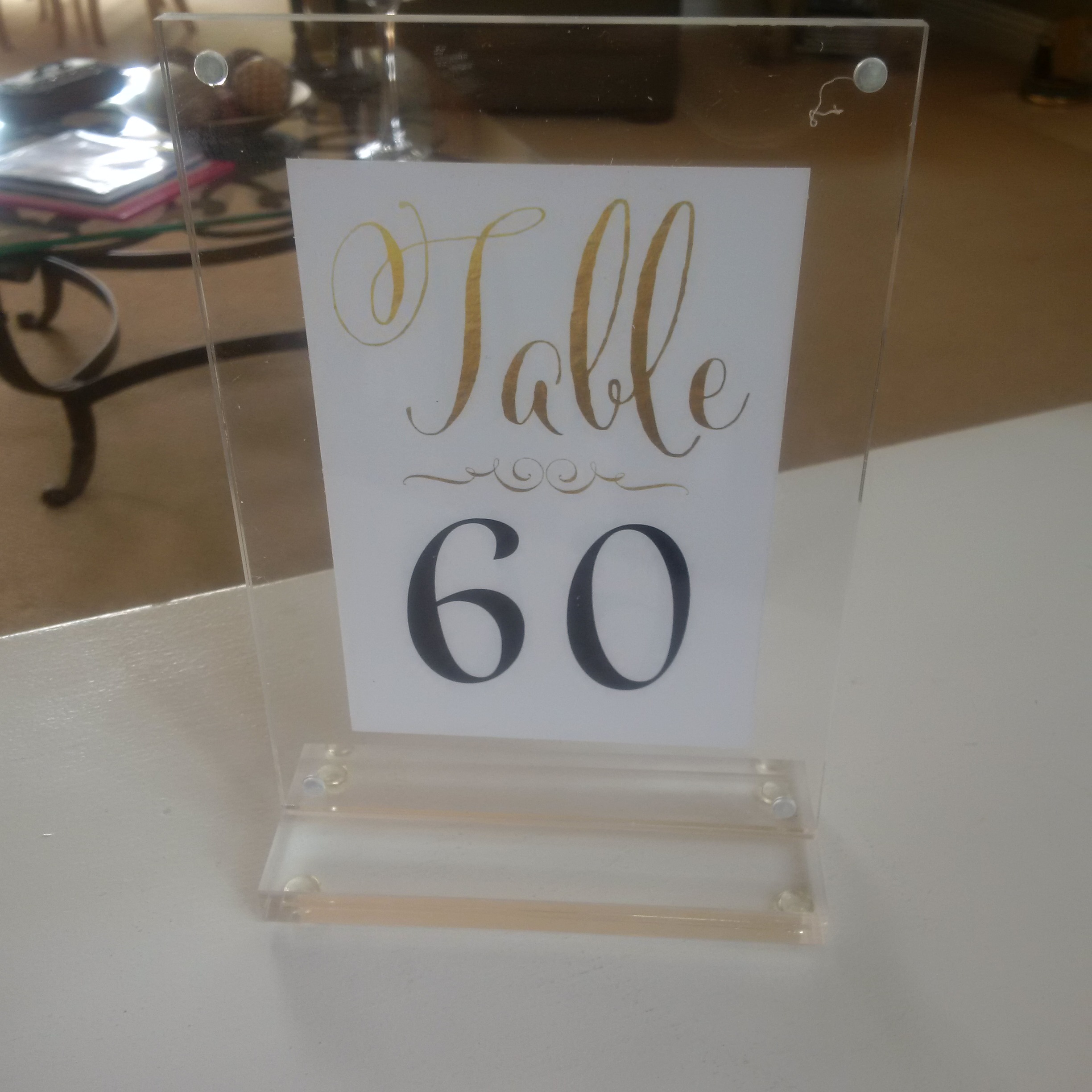 Tabletop Acrylic Photo Frames Display 4 X 6 Pictures And Menus