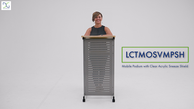 Lectern with Plastic Shield | 19
