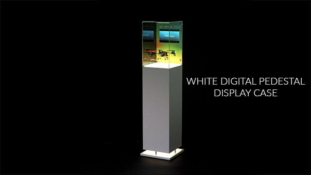 Pedestal Digital Multimedia Display Case | Personalized Artwork ...
