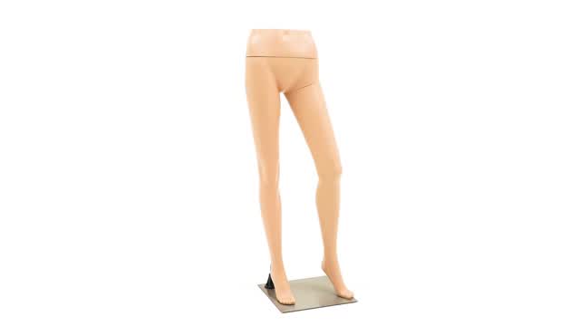 360 Video;  Female Mannequin Leg Form